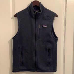 Patagonia Better Sweater Full Zip Vest Men’s Medium Classic Navy